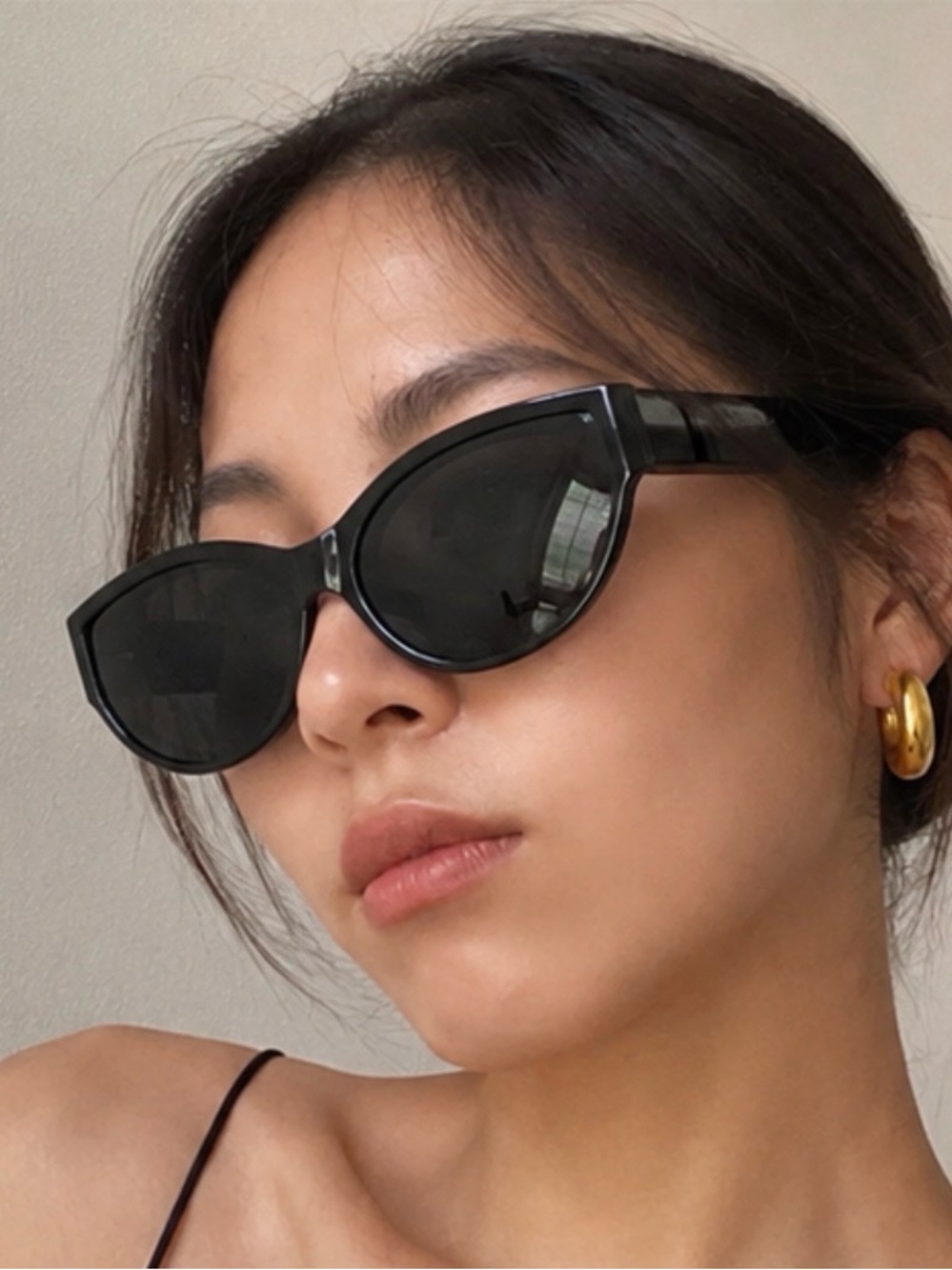 🖤 Black Cat Eye Sunglasses | Y2K Minimal Chic